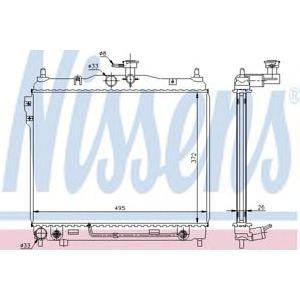 воден радиатор NISSENS 67487 