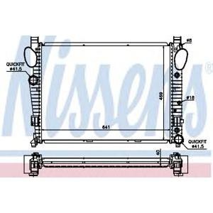 воден радиатор NISSENS 62547A 