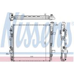 воден радиатор NISSENS 62625A 