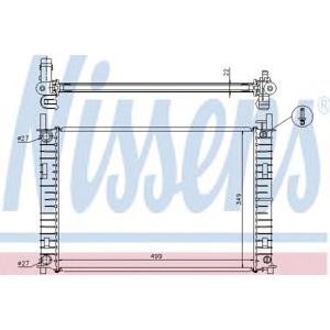 воден радиатор NISSENS 62027A