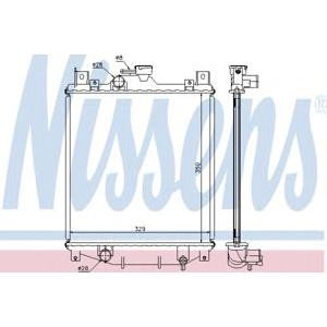 воден радиатор NISSENS 64173A 