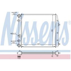 воден радиатор NISSENS 652691 