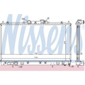 воден радиатор NISSENS 62868A 