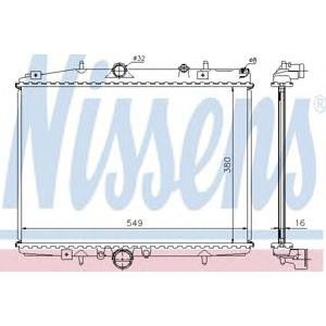 воден радиатор NISSENS 61291A