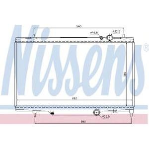воден радиатор NISSENS 61297 