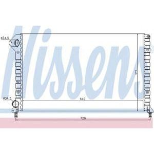 воден радиатор NISSENS 61767 