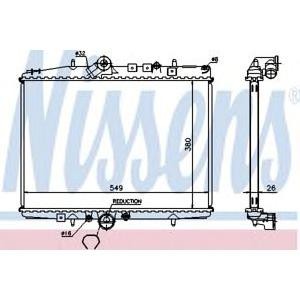 воден радиатор NISSENS 61295A