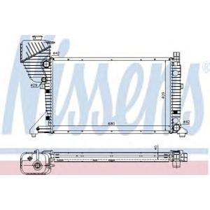воден радиатор NISSENS 62519A
