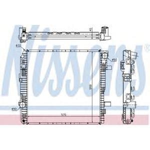 воден радиатор NISSENS 62794A 