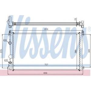 воден радиатор NISSENS 63824A 
