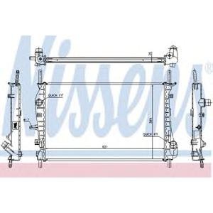 воден радиатор NISSENS 62023A 