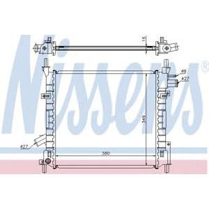воден радиатор NISSENS 62022A 
