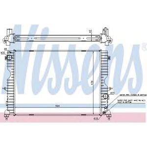 воден радиатор NISSENS 64312A