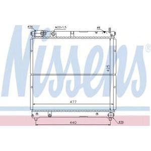 воден радиатор NISSENS 64164 