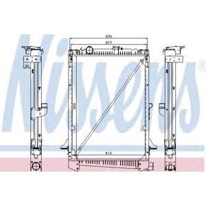 воден радиатор NISSENS 61441A 