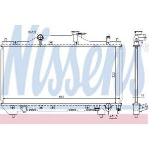 воден радиатор NISSENS 64640A