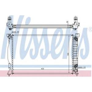 воден радиатор NISSENS 60300A 