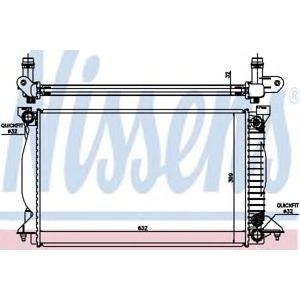 воден радиатор NISSENS 60303A 