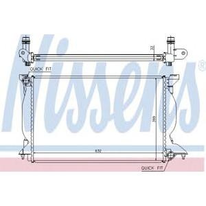 воден радиатор NISSENS 60302A