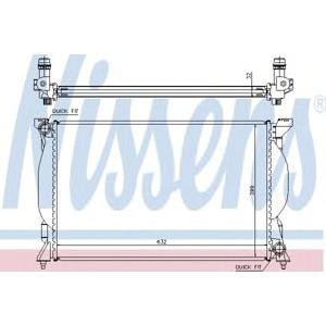 воден радиатор NISSENS 60301A 