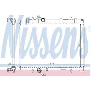 воден радиатор NISSENS 63605A