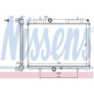 воден радиатор NISSENS 63606A 