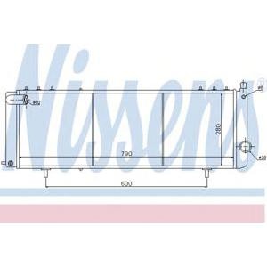 воден радиатор NISSENS 61008 