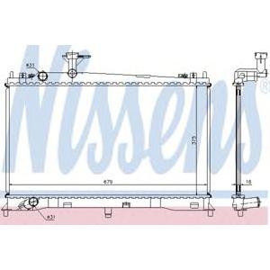 воден радиатор NISSENS 62462A 
