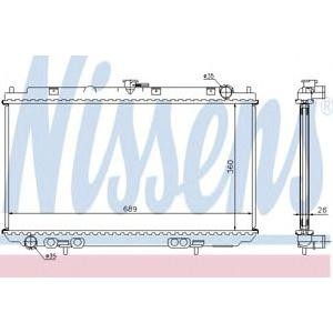 воден радиатор NISSENS 67349A 