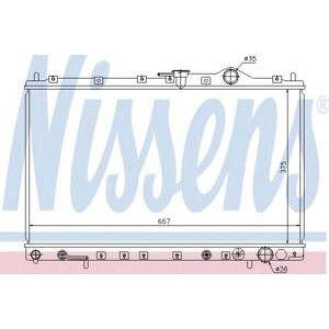 воден радиатор NISSENS 62887 