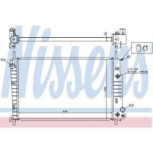воден радиатор NISSENS 62050 