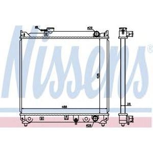 воден радиатор NISSENS 64155 
