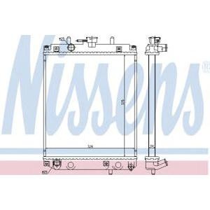 воден радиатор NISSENS 61740