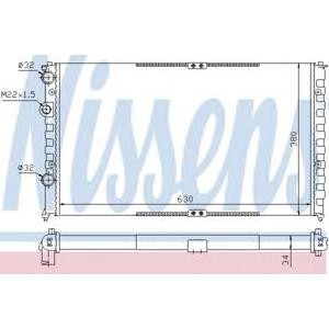 воден радиатор NISSENS 65290 