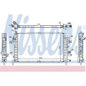 воден радиатор NISSENS 63029A 