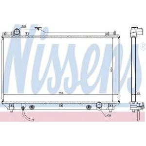 воден радиатор NISSENS 64764 