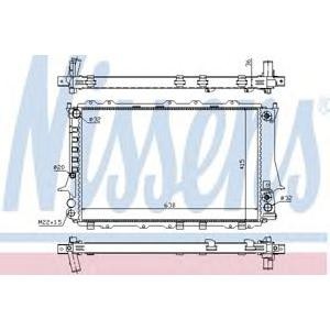 воден радиатор NISSENS 60480 