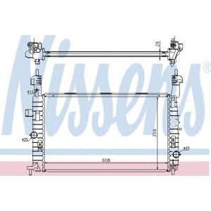 воден радиатор NISSENS 63087A 