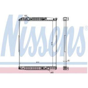 воден радиатор NISSENS 627910 