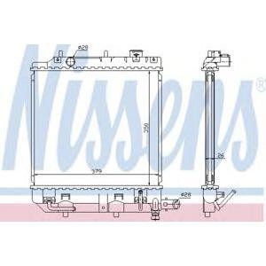 воден радиатор NISSENS 62459