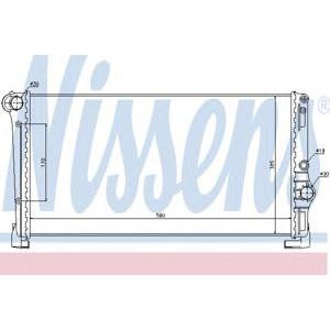 воден радиатор NISSENS 68806 