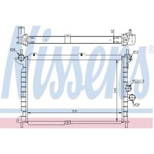 воден радиатор NISSENS 63089 