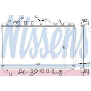 воден радиатор NISSENS 64193