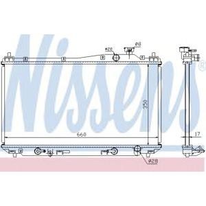 воден радиатор NISSENS 68115 