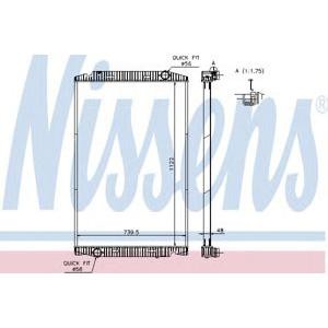 воден радиатор NISSENS 63329A 