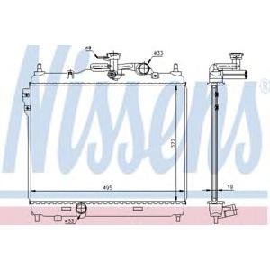 воден радиатор NISSENS 67048 