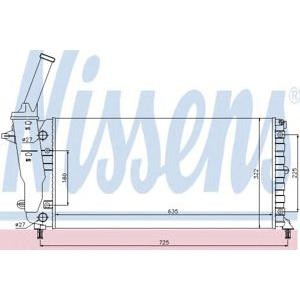 воден радиатор NISSENS 61893