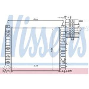 воден радиатор NISSENS 62574