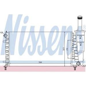 воден радиатор NISSENS 61888 