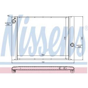воден радиатор NISSENS 60764